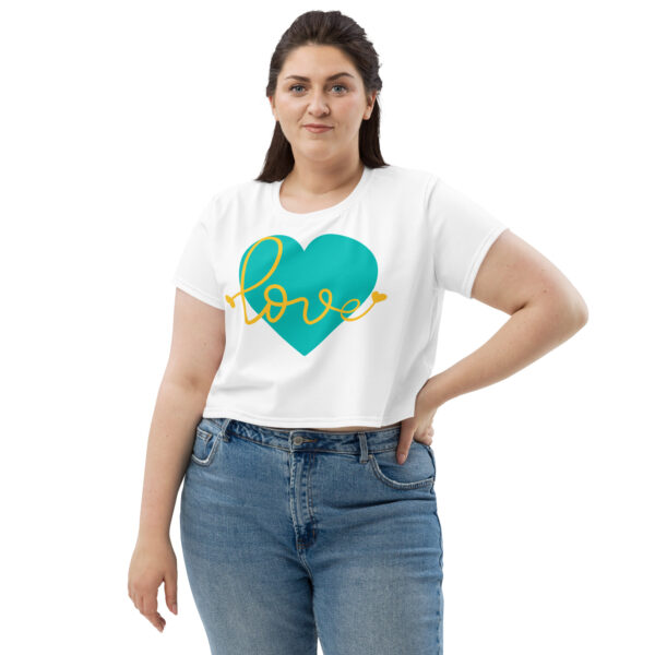 Summer of Love Crop Tee - White - Image 2