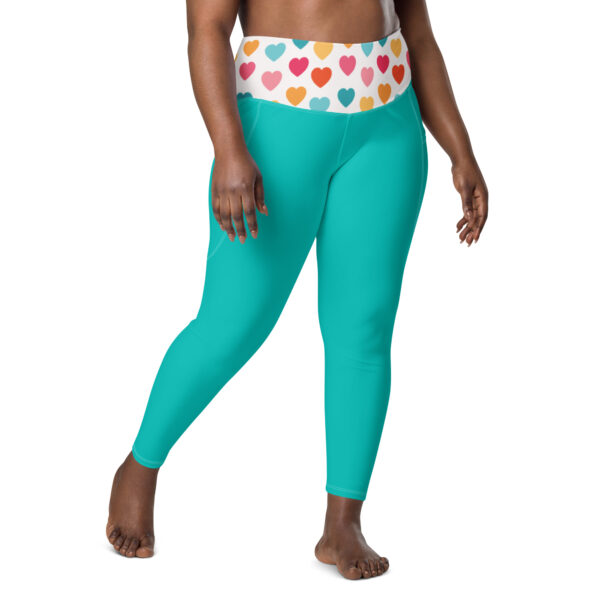 Summer of Love Leggings - Iris Blue - Image 3