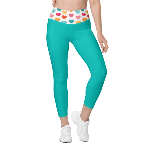 Summer of Love Leggings - Iris Blue - Image 9