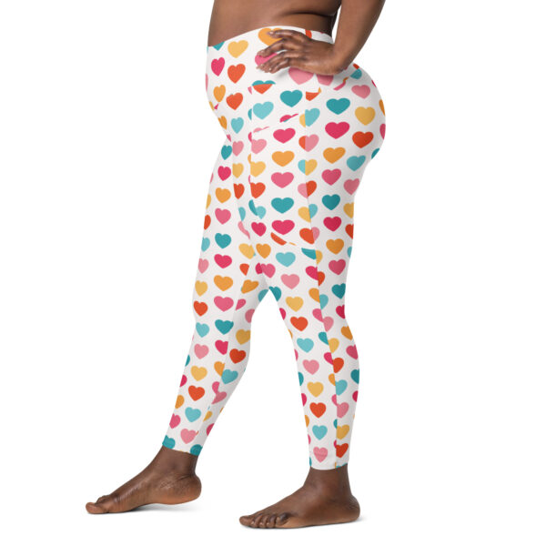 Summer of Love Leggings w/Pockets - Hearts - Image 6