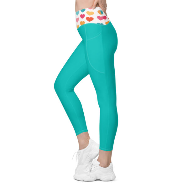 Summer of Love Leggings - Iris Blue - Image 10