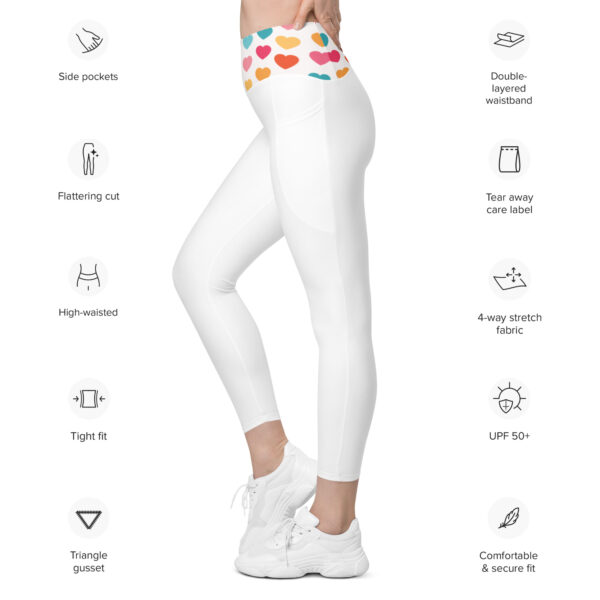 Summer of Love Leggings - White - Image 5