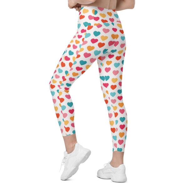 Summer of Love Leggings w/Pockets - Hearts - Image 12