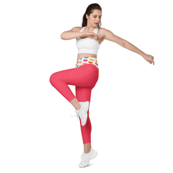 Summer of Love Leggings - Rad Red - Image 2