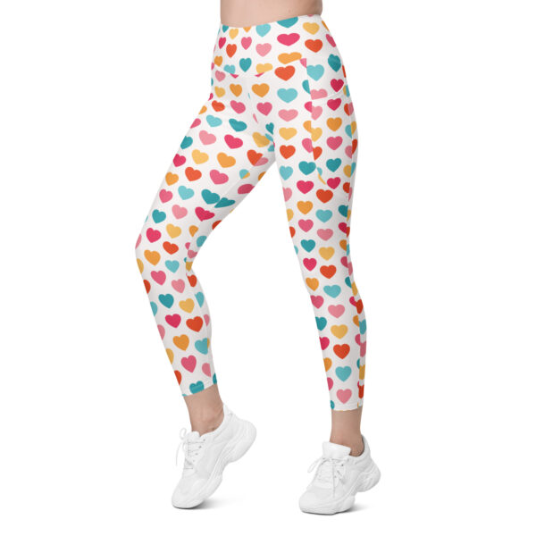 Summer of Love Leggings w/Pockets - Hearts - Image 13