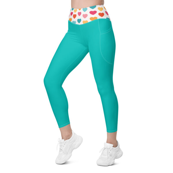 Summer of Love Leggings - Iris Blue - Image 12