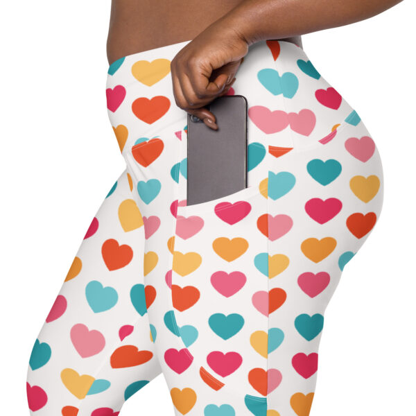 Summer of Love Leggings w/Pockets - Hearts - Image 3