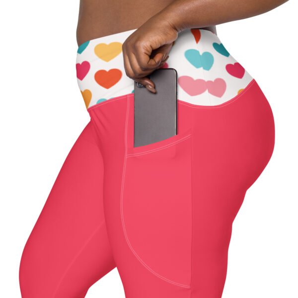 Summer of Love Leggings - Rad Red - Image 9