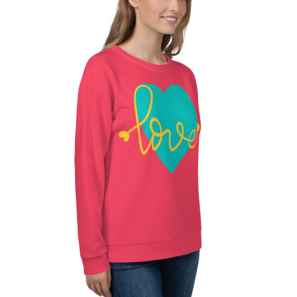 Summer of Love Sweatshirt - Rad Red - Image 4