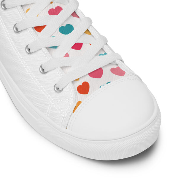 Summer of Love Women's High-Top Canvas Kicks - Hearts - Image 5