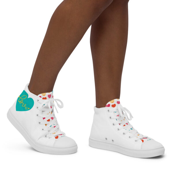 Summer of Love Women's High-Top Canvas Kicks - Hearts - Image 7