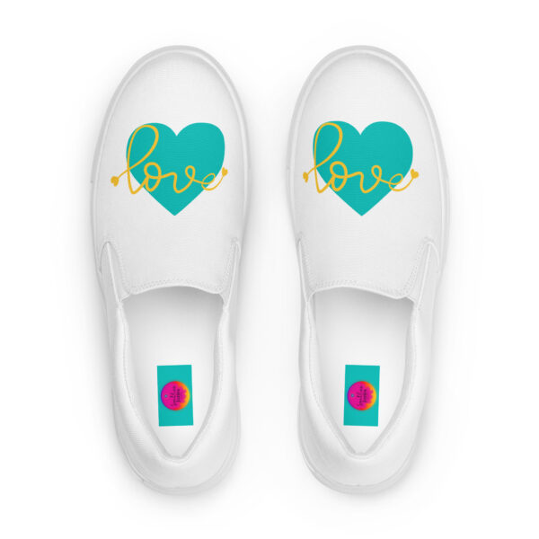 Summer of Love Women's Slip-On Canvas Shoes - White - Image 6