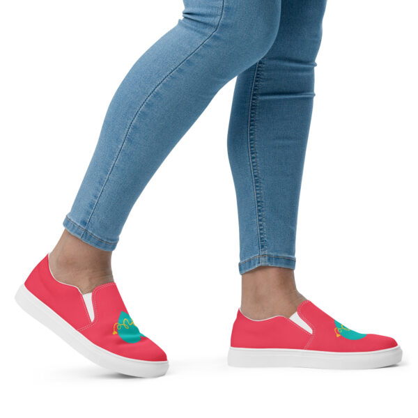 Summer of Love Women's Slip-On Canvas Shoes - Rad Red - Image 7