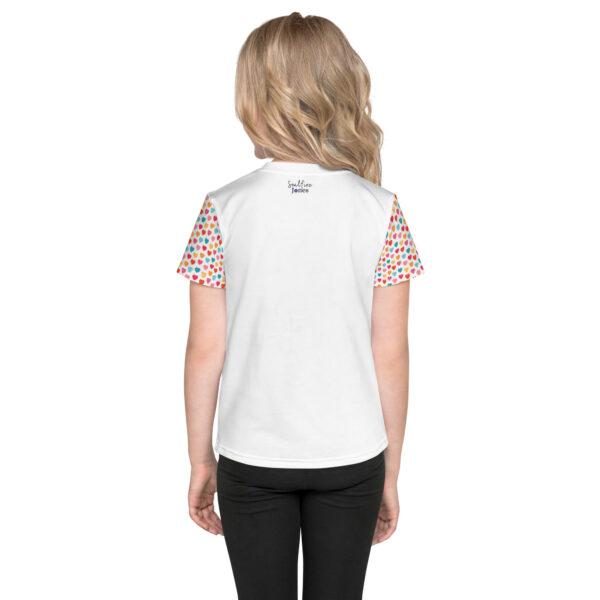 Summer of Love Kids Crew Neck T-Shirt - White/Hearts - Image 2