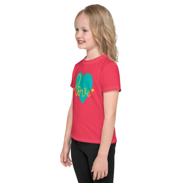 Summer of Love Kids Crew Neck T-shirt - Rad Red - Image 6