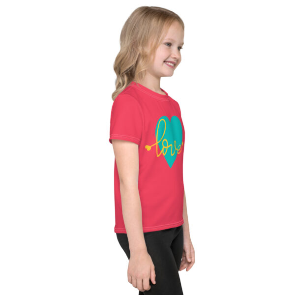 Summer of Love Kids Crew Neck T-shirt - Rad Red - Image 7