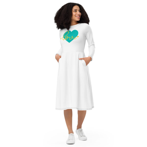 Summer of Love Midi w/Pockets - White