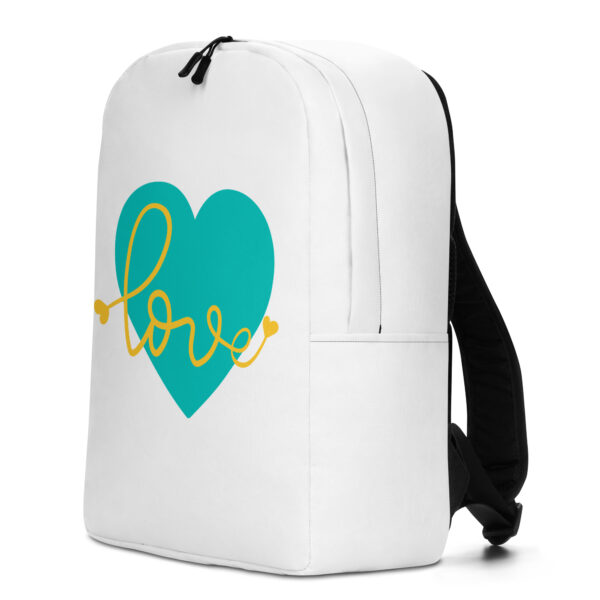 Summer of Love Minimalist Backpack - White - Image 2