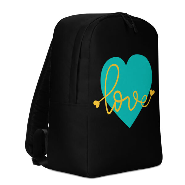 Summer of Love Minimalist Backpack - Black - Image 3