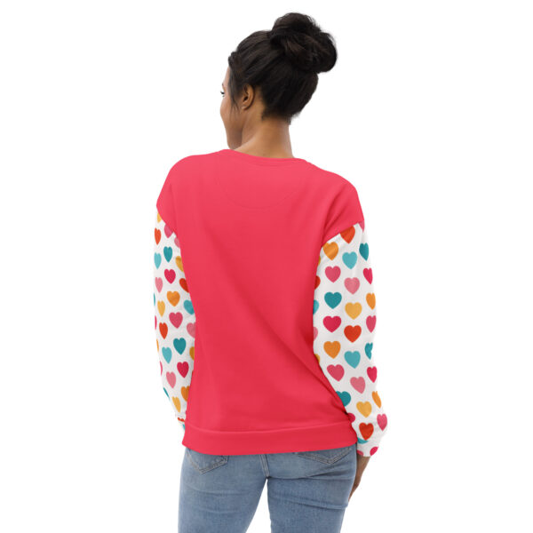 Summer of Love Sweatshirt - Rad Red/Hearts - Image 3