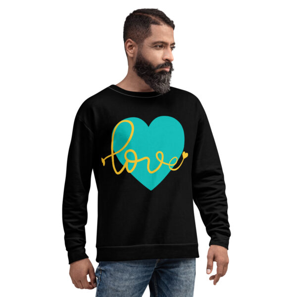 Summer of Love Sweatshirt - Black/Iris Blue