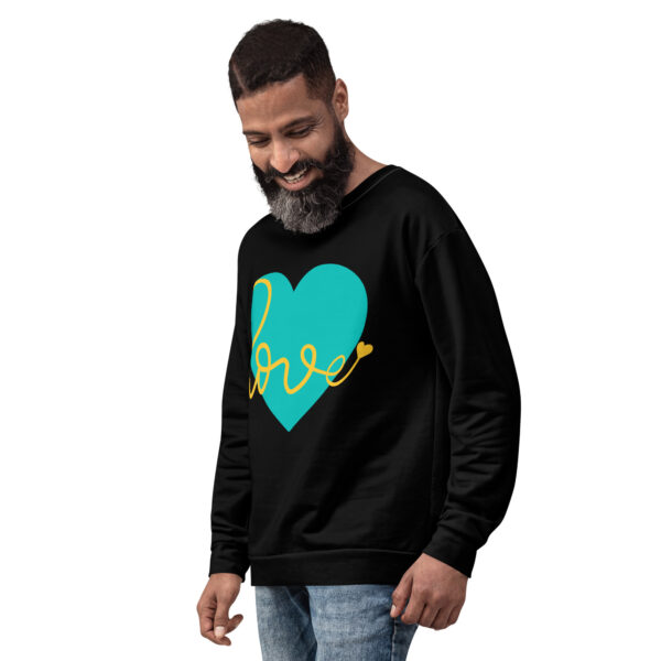 Summer of Love Sweatshirt - Black/Iris Blue - Image 3