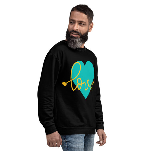 Summer of Love Sweatshirt - Black/Iris Blue - Image 4