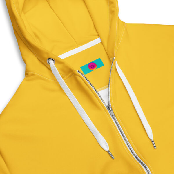 Summer of Love Zip Hoodie - Yellow - Image 7