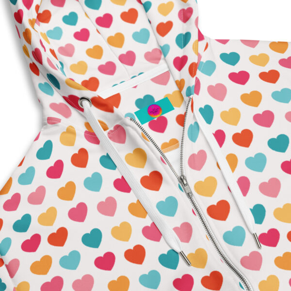 Summer of Love Zip Hoodie - Hearts - Image 4