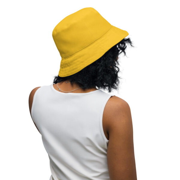 Summer of Love Reversible Bucket Hat - Black/Yellow - Image 3