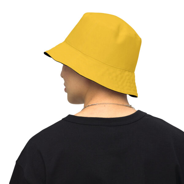 Summer of Love Reversible Bucket Hat - Black/Yellow - Image 9