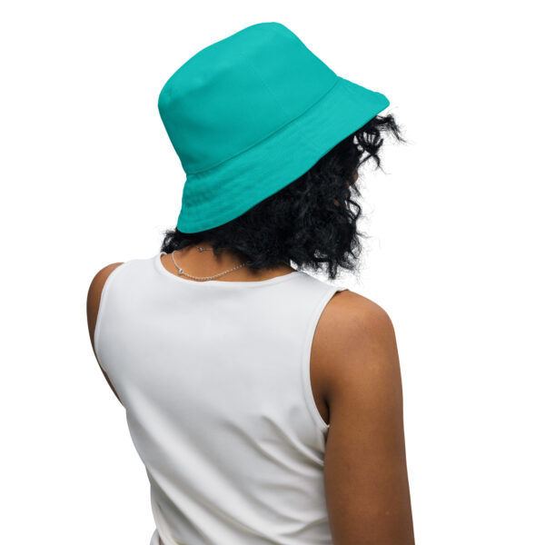 Summer of Love Reversible Bucket Hat - White/Iris Blue - Image 8