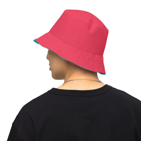 Summer of Love Reversible Bucket Hat - Rad Red/Iris Blue - Image 10