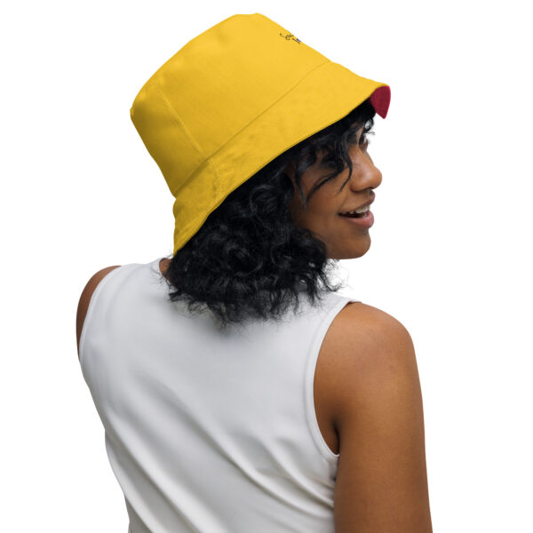 Summer of Love Reversible Bucket Hat - Rad Red/Yellow - Image 13