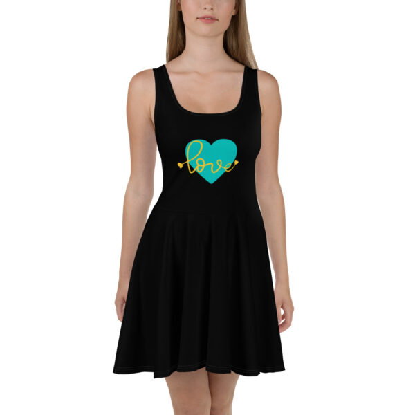 Summer of Love Skater Dress - Black