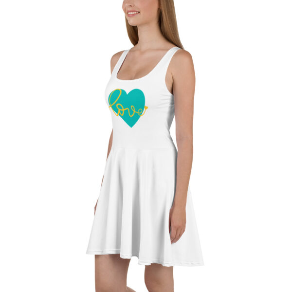 Summer of Love Skater Dress - White - Image 4