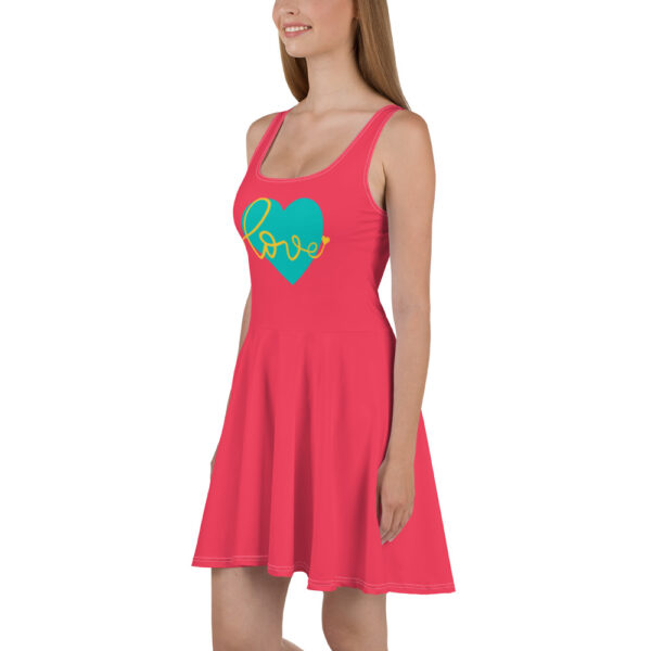 Summer of Love Skater Dress - Rad Red - Image 4