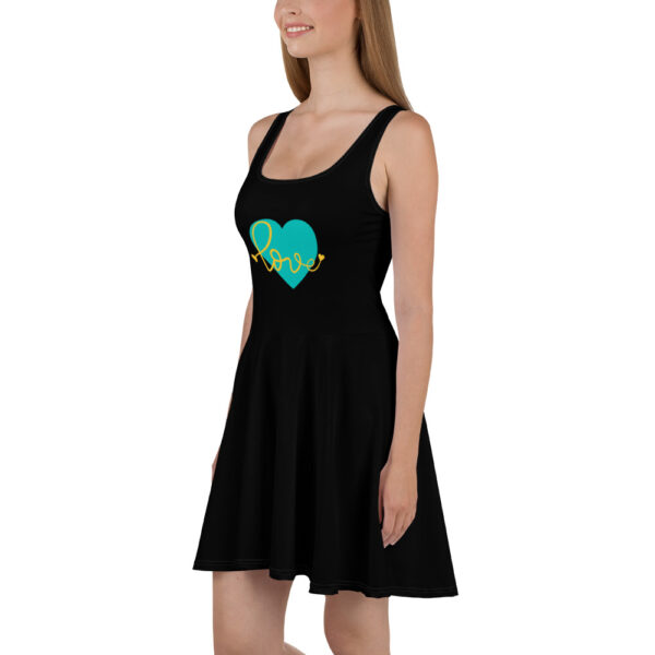 Summer of Love Skater Dress - Black - Image 6