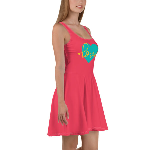 Summer of Love Skater Dress - Rad Red - Image 5