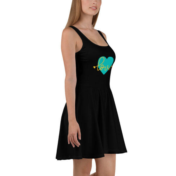 Summer of Love Skater Dress - Black - Image 7