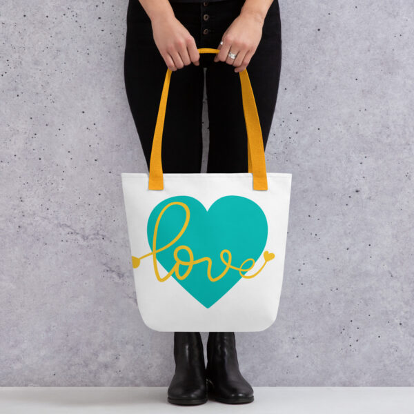 Summer of Love Tote - White/Yellow - Image 2