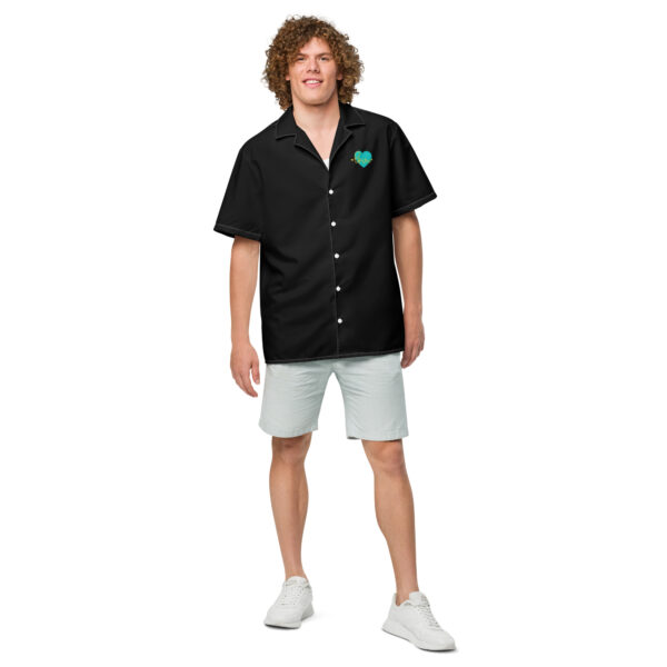 Summer of Love Button-Up - Black - Image 3