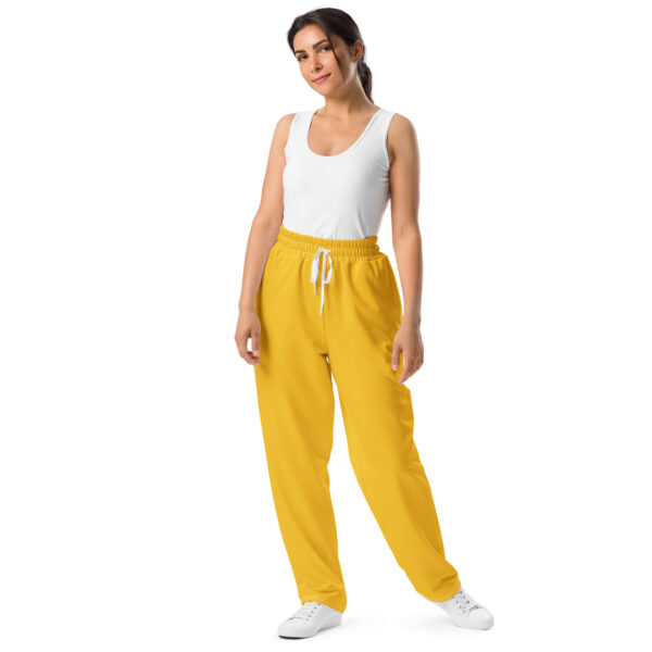 Wide-Leg Joggers - Yellow