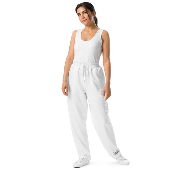 Wide-Leg Joggers - White