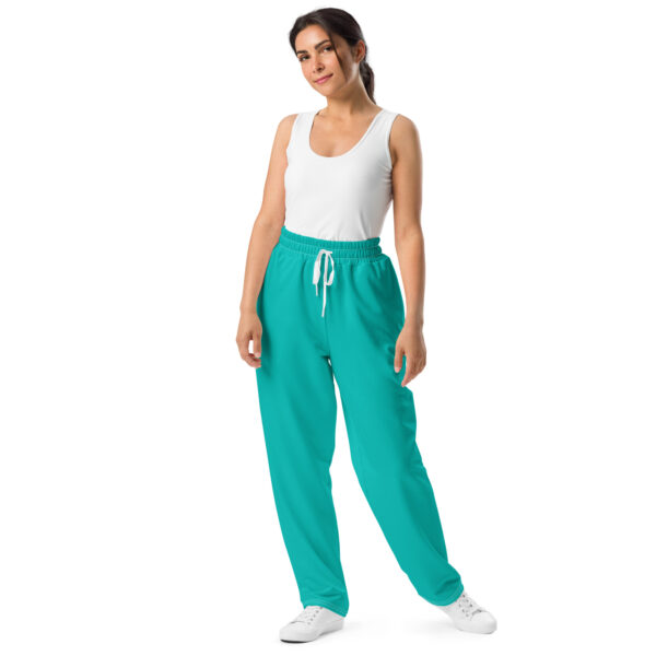 Wide-Leg Joggers - Iris Blue