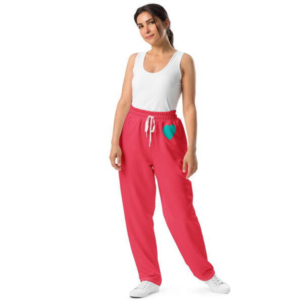 Summer of Love Wide-Leg Joggers - Rad Red