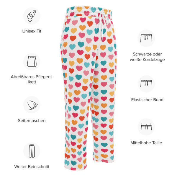 Summer of Love Wide-Leg Joggers - Hearts - Image 2