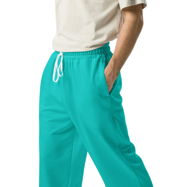 Wide-Leg Joggers - Iris Blue - Image 2