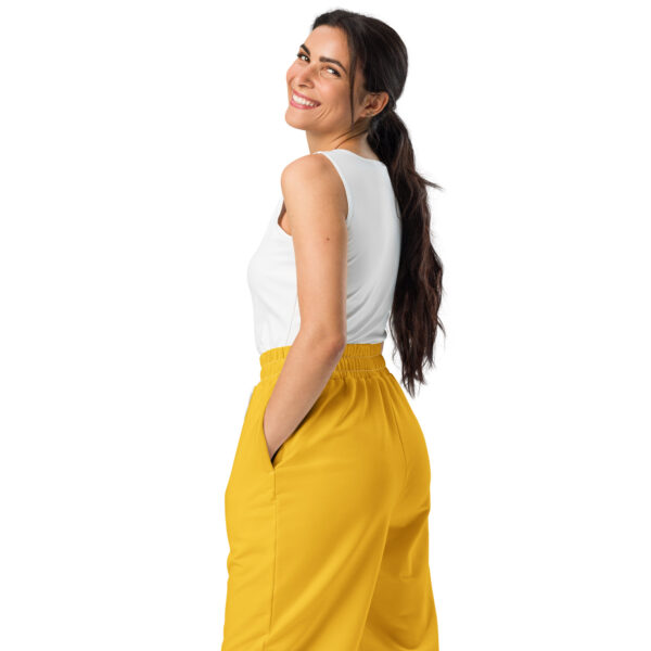 Wide-Leg Joggers - Yellow - Image 4