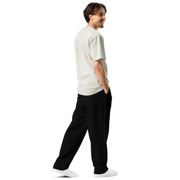 Wide-Leg Joggers - Black - Image 3